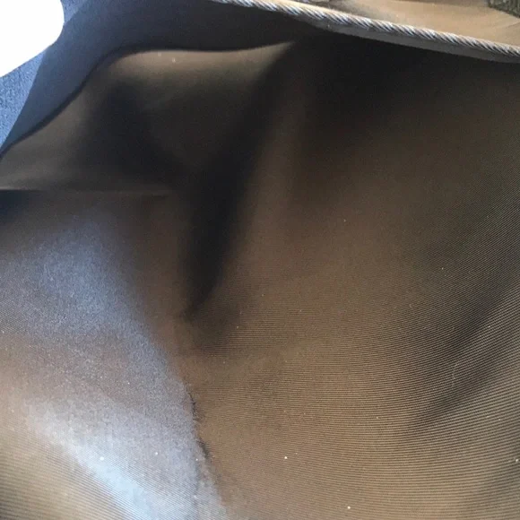 Black Women's Travel Duffel Bag with Pom Keychain - Picture 3 of 8